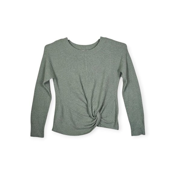 Offline Sweaters - OFFLINE by Aerie Twist Front Sweater - Women's Medium - Rib Knit Green